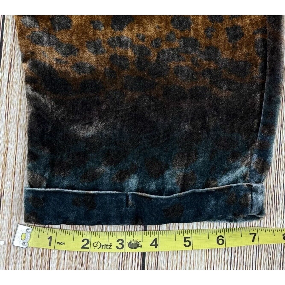 Johnny Was Ombre Cheetah Velvet Jacket and Pants Loungewear Set Size Small NWT - Picture 6 of 16